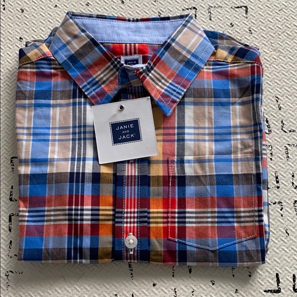 NWT Janie and Jack long sleeve button up